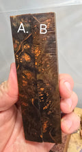 Load image into Gallery viewer, High Figure Redwood lace burl stabilized black pen blank