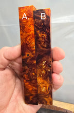 Load image into Gallery viewer, Box elder burl stabilized and Double Dyed