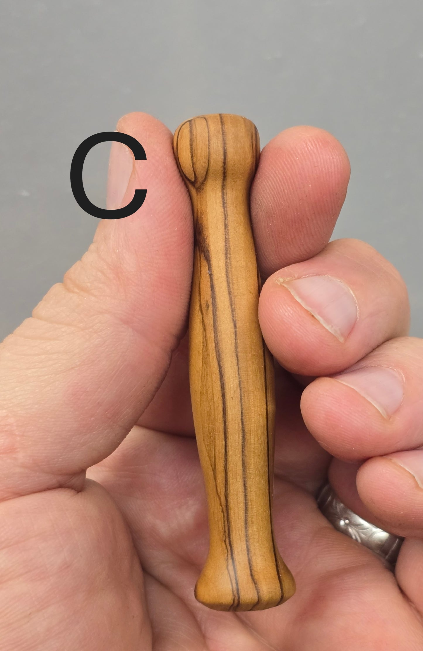 Bethlehem Olive Wood seam ripper and stiletto combo tool