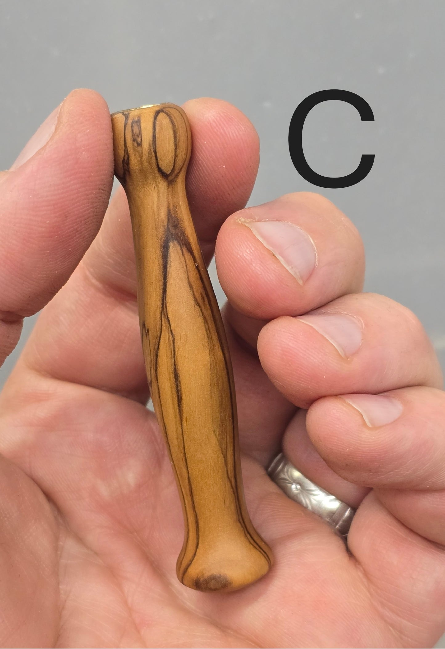 Bethlehem Olive Wood seam ripper and stiletto combo tool