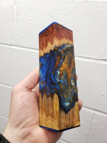 Hybrid Call Block with Red Mallee Burl #7